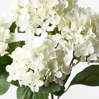 Hydrangea Artificial Bush in White 46cm