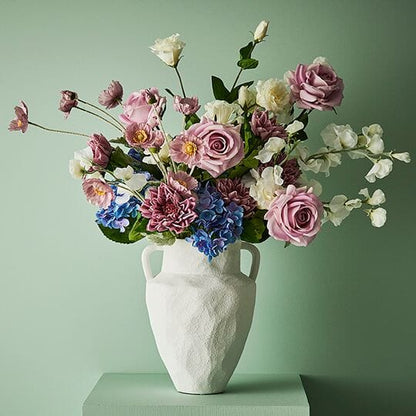 Hydrangea Artificial Bush in Blue 46cm