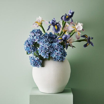 Hydrangea Artificial Bush in Blue 46cm