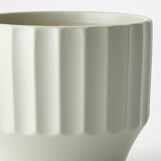Estella Ceramic Footed Pot in Sage Green - Medium