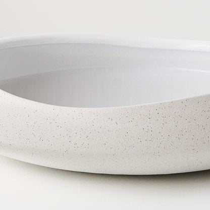 Katia Stoneware Serving Bowl in Matte White 37cm