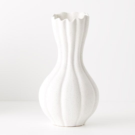 Allegra Vase in White 30cm