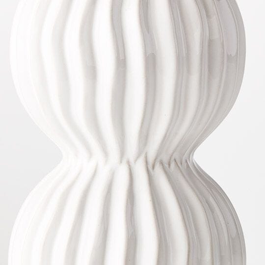 Mavise Ceramic Vase in White - Large