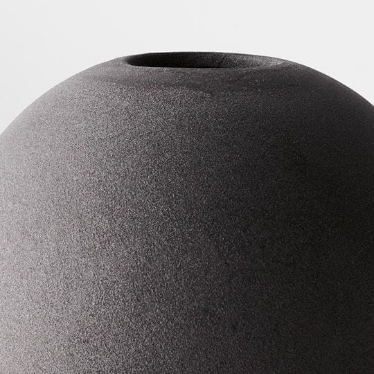 Katia Textured Ball Vase in Black - Large