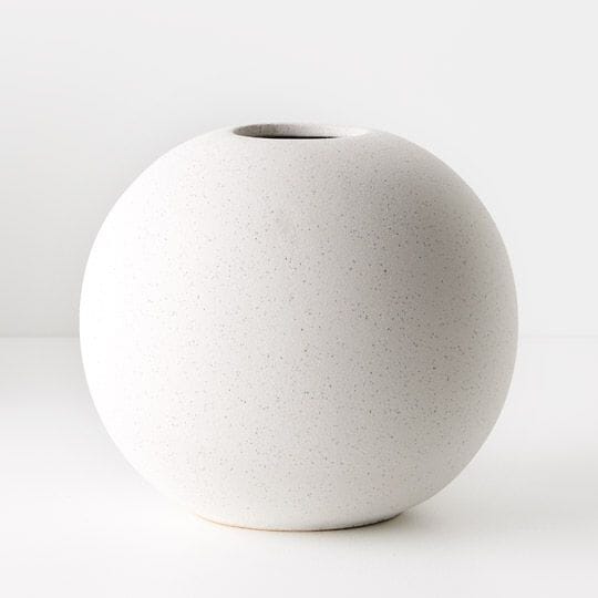Katia Ball Vase in White 21.5cm