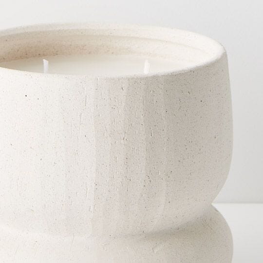 Valerie Bergamot Candle in White Stone 14cm