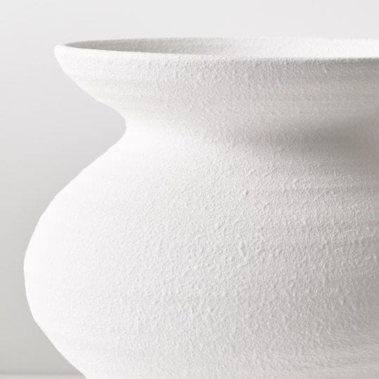 Tova Stoneware Vase in White 36cm