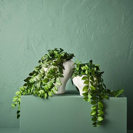 Lola Stoneware Pot in White 22cm