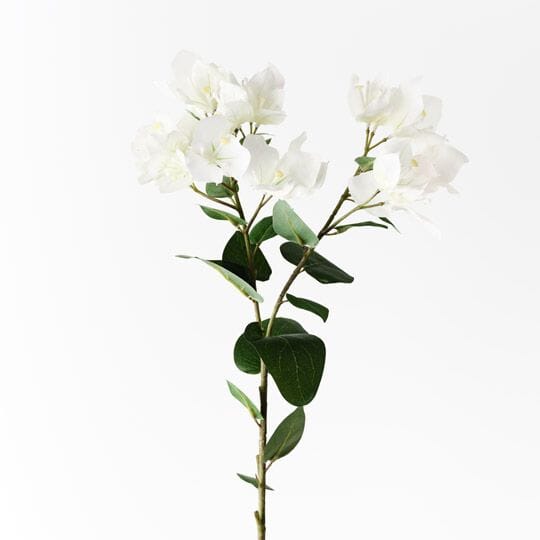 Bougainvillea Artificial Spray in White 84cm