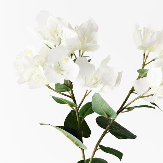 Bougainvillea Artificial Spray in White 84cm
