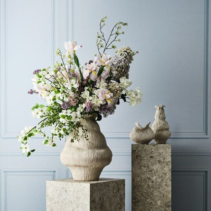 Bougainvillea Artificial Spray in White 84cm