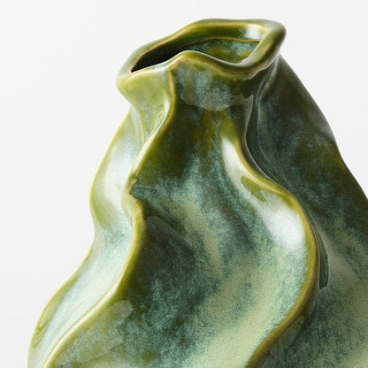 Inez Stoneware Vase in Satin Green 29cm