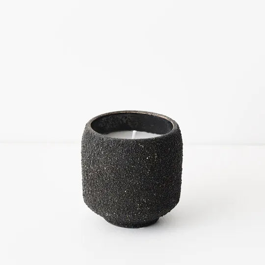 Indie Stoneware Candle in Black 8.5cm