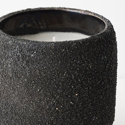 Indie Stoneware Candle in Black 11cm