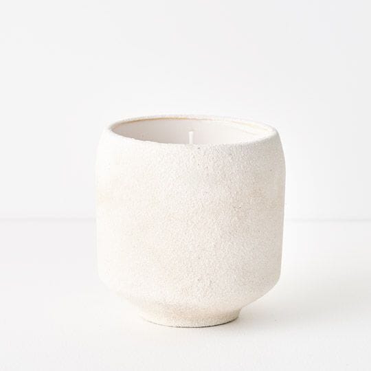 Indie Stoneware Candle in White