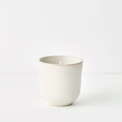Tate Sandalwood &amp; Vetiver Candle in Ivory 8.5cm