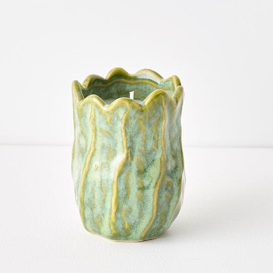 Inez Ceramic Candle in Scented Fig 9cm