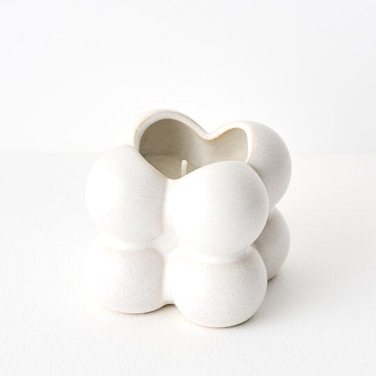 Bubbolina Ceramic Fig Candle in Cream