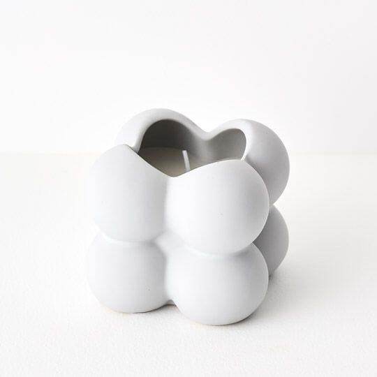Bubbolina Ceramic Fig Candle in Grey