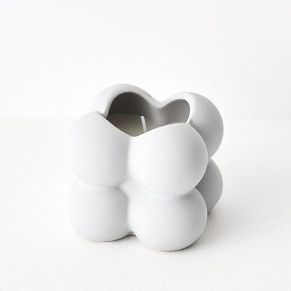 Bubbolina Ceramic Fig Candle in Grey