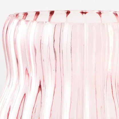 Petra Glass Vase in Pink 20cm