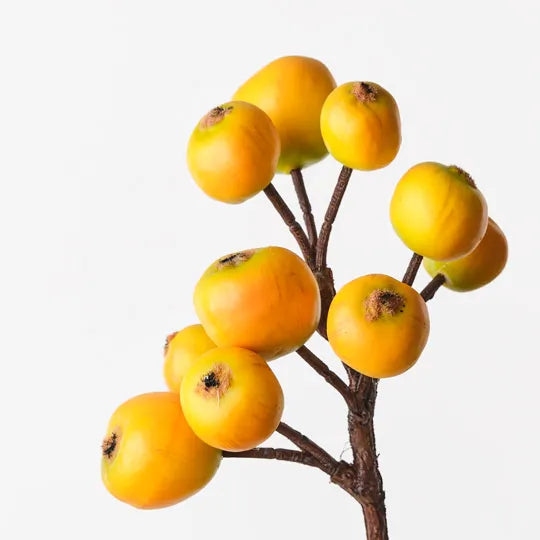 Loquat Artificial Spray in Yellow 59cm