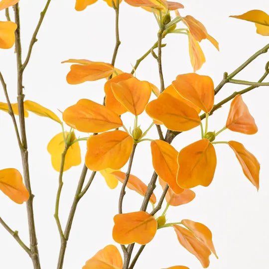Enkianthus Artificial Leaf Spray in Yellow 107cm