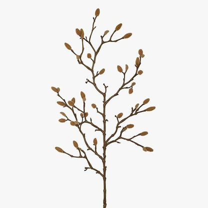 Branch Magnolia Bud Spray in Brown 74cm