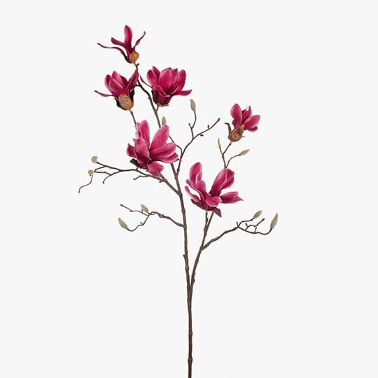 Magnolia Japanese Artificial Spray in Fuschia 95cm