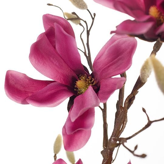 Magnolia Japanese Artificial Spray in Fuschia 95cm