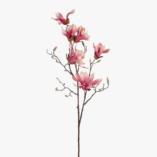Magnolia Japanese Artificial Spray in Pink 95cm