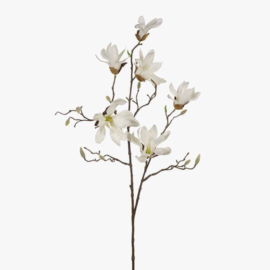 Magnolia Japanese Artificial Spray in White 95cm
