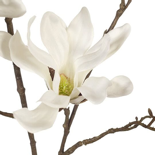 Magnolia Japanese Artificial Spray in White 95cm