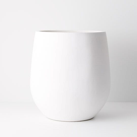 Milos XL Planter Matte White 52cm