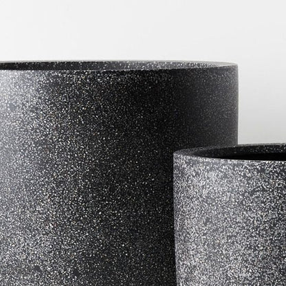 Cello Terrazzo Plant Pot in Black 30cm