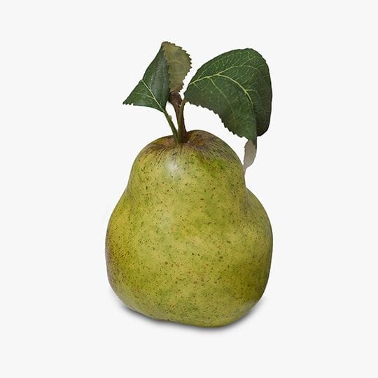Pear Faux W/ Leaves