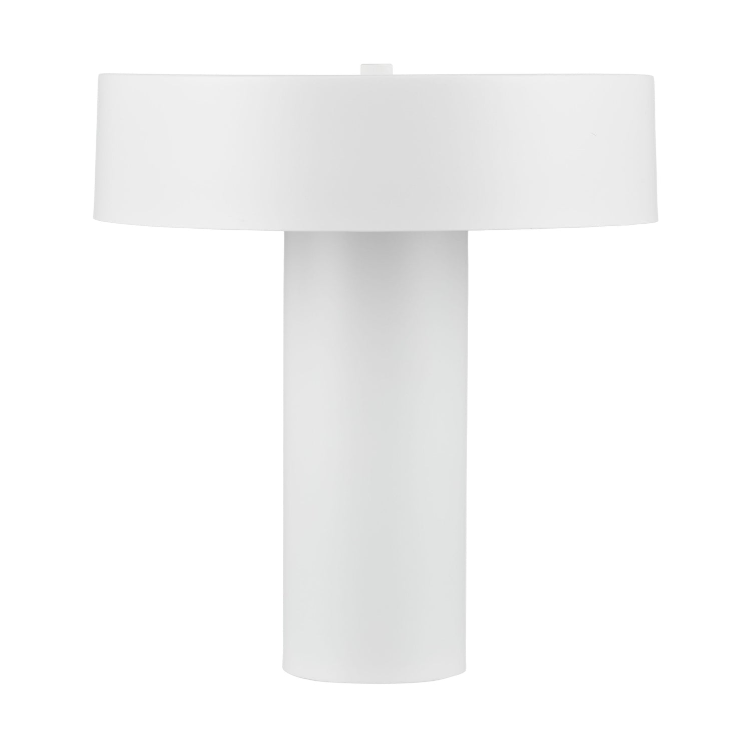 Themis Metal Table Lamp in White