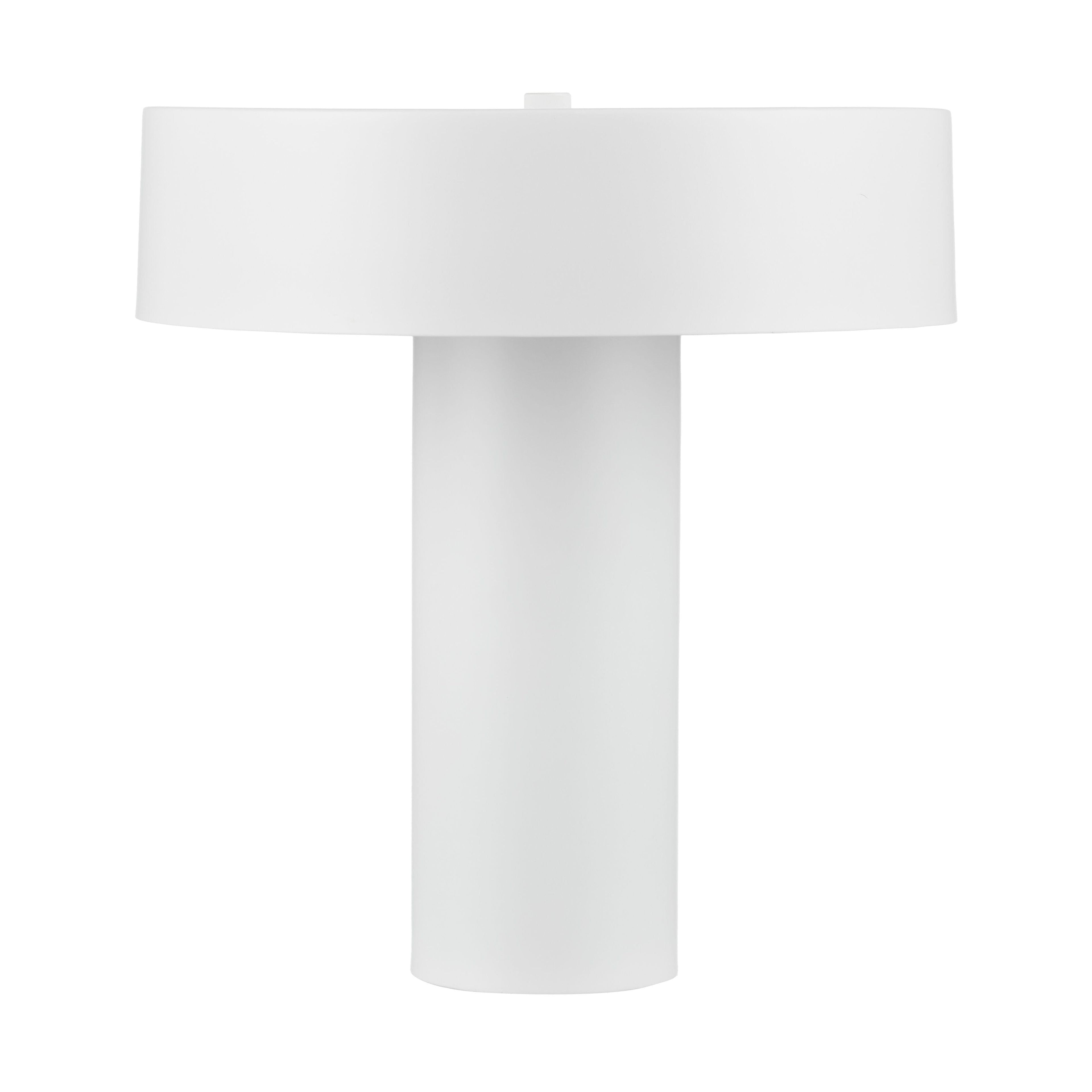 Themis Metal Table Lamp in White