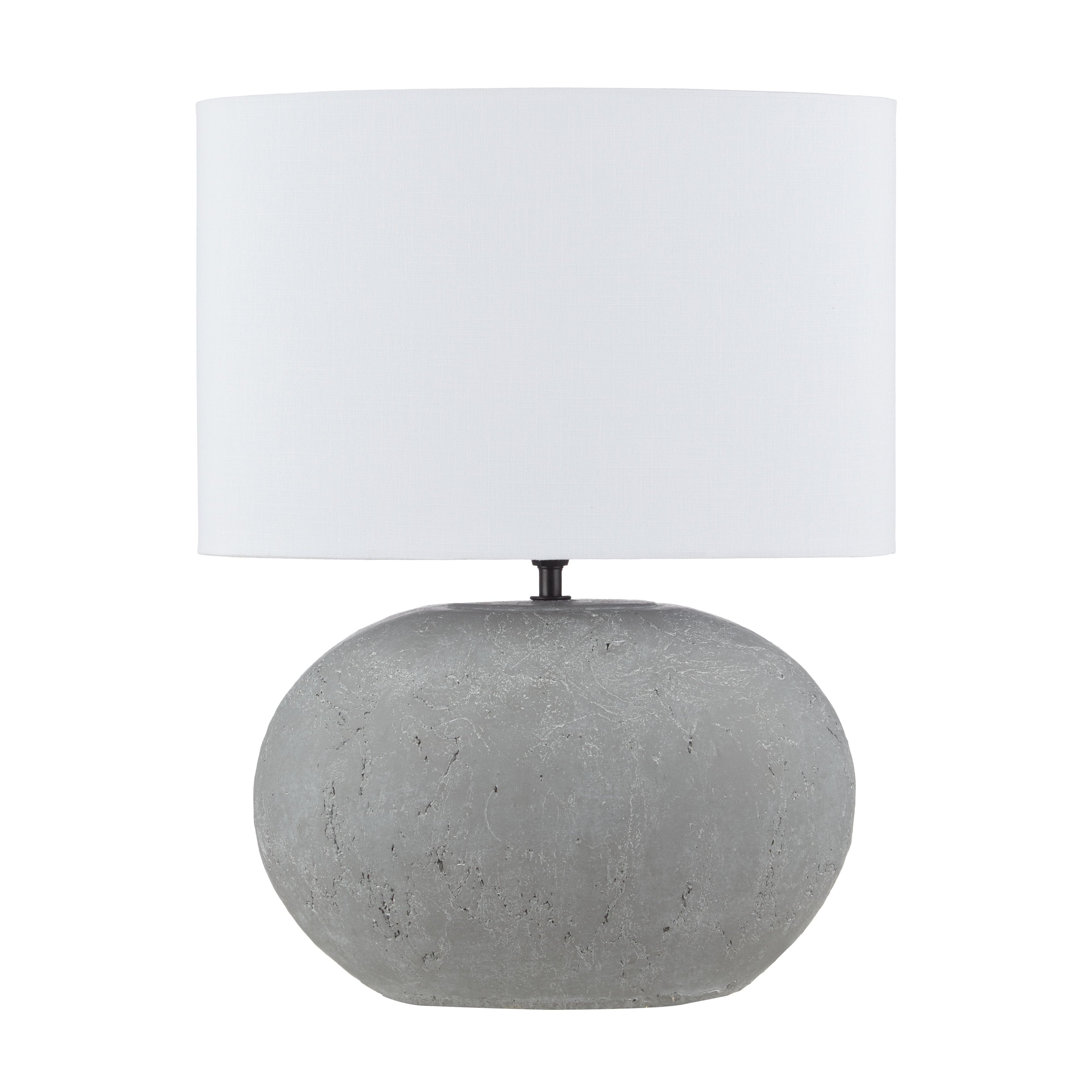 Concordia Ceramic Table Lamp in Grey