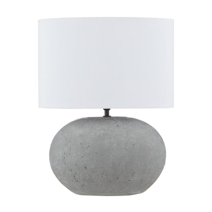 Concordia Ceramic Table Lamp in Grey