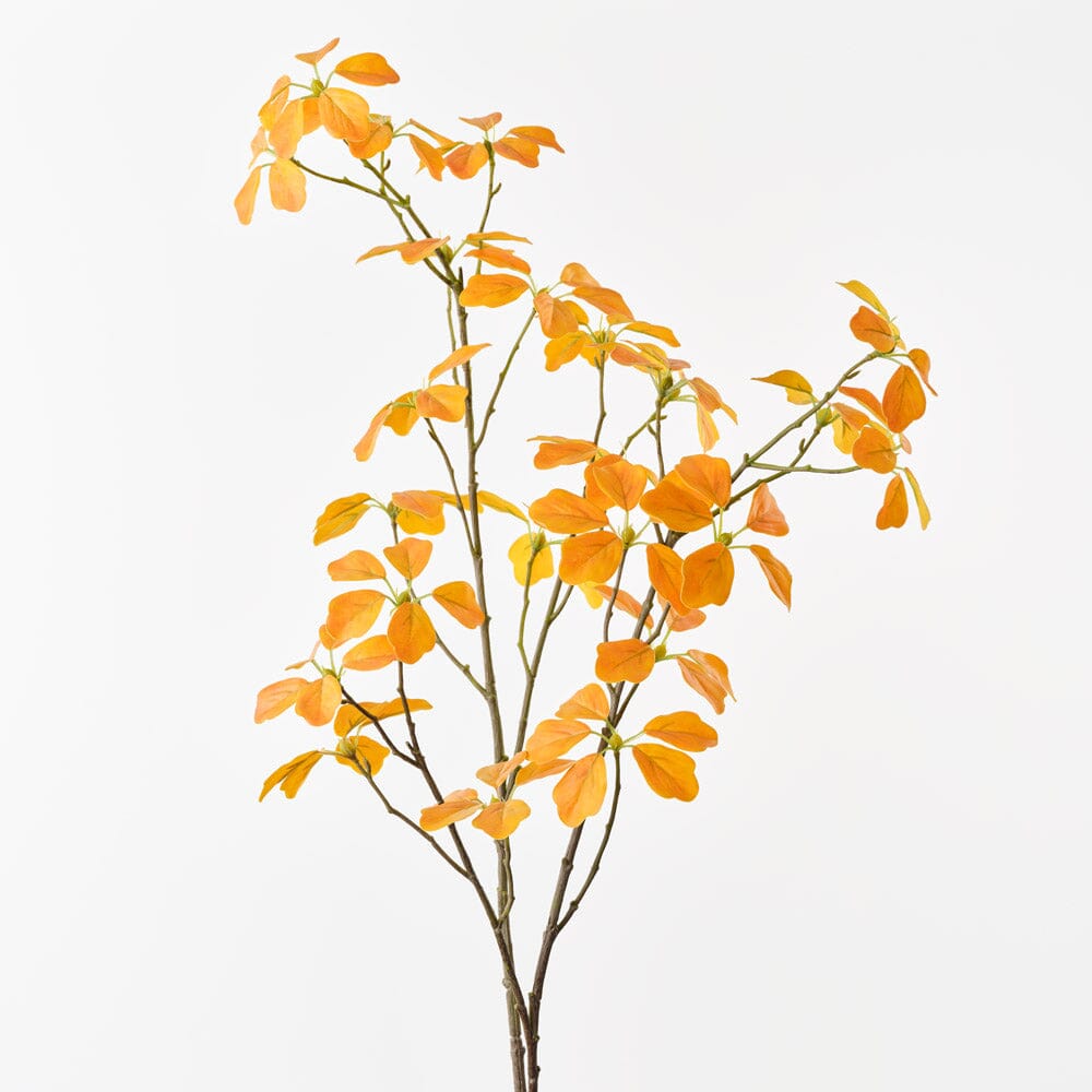 Enkianthus Artificial Leaf Spray in Yellow 107cm