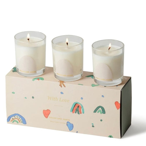 Grace & James - With Love Trio Candle Gift Pack
