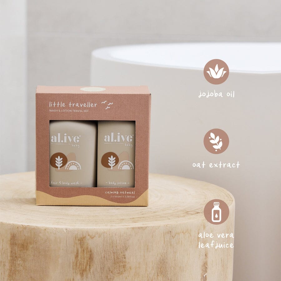 Al.ive Body - Little Traveller - Wash &amp; Lotion Travel Set