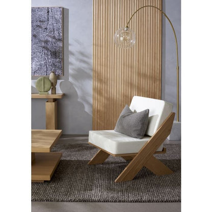Ortega Marble Floor Lamp in Gold/White