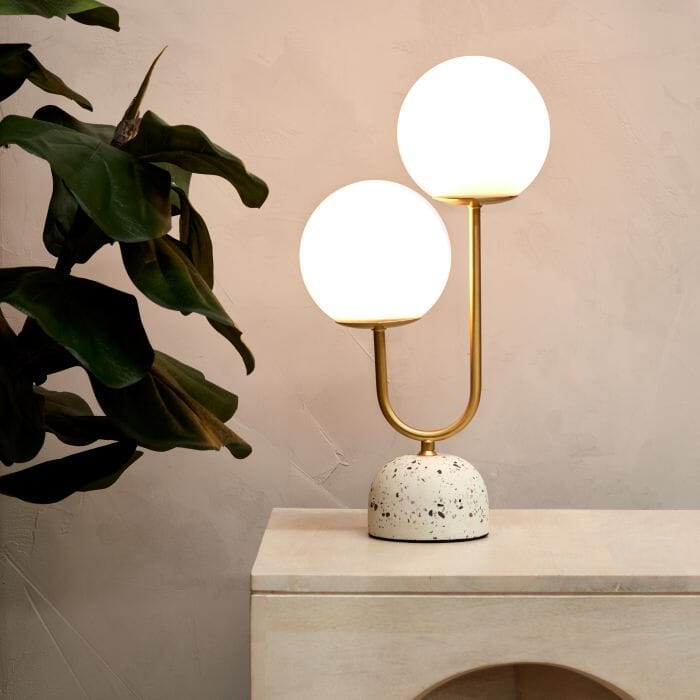 Aleja Terrazzo Table Lamp in Gold