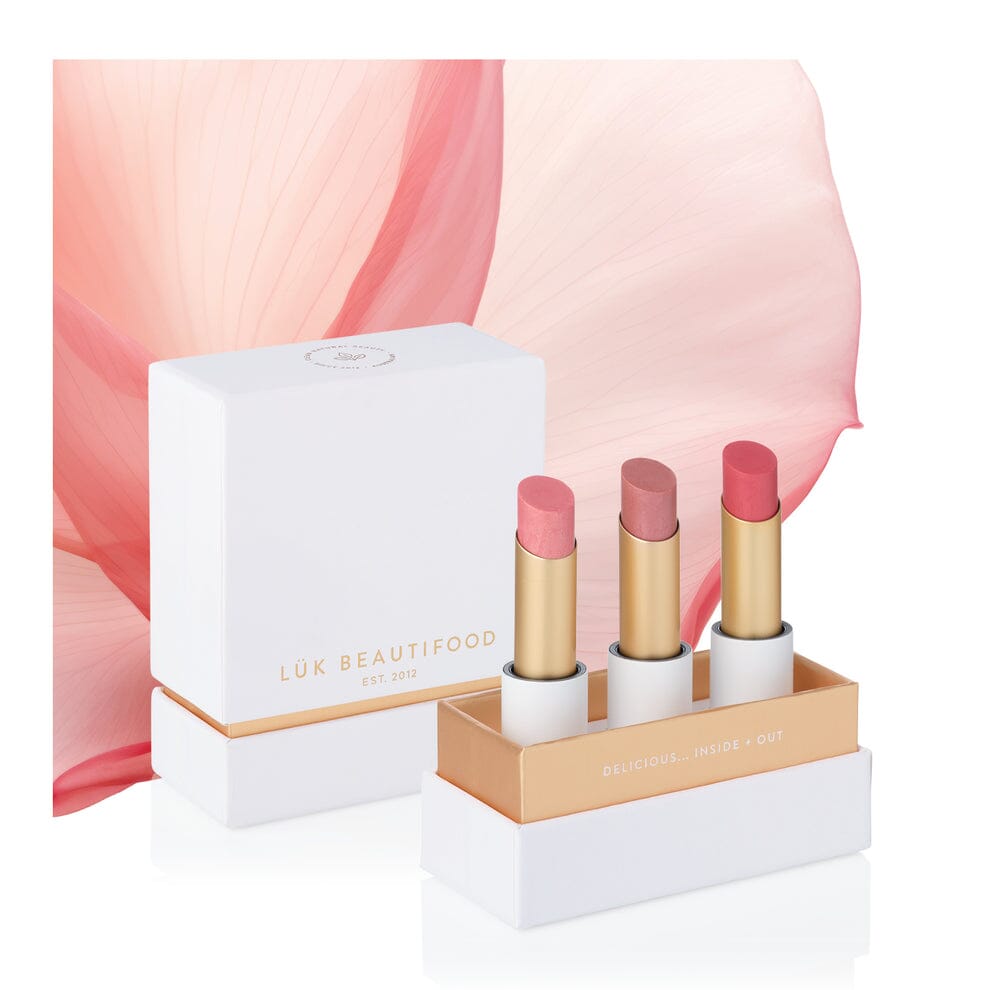 Luk Beautifood - Lip Nourish Trio Gift Pack - Buttery Pinks