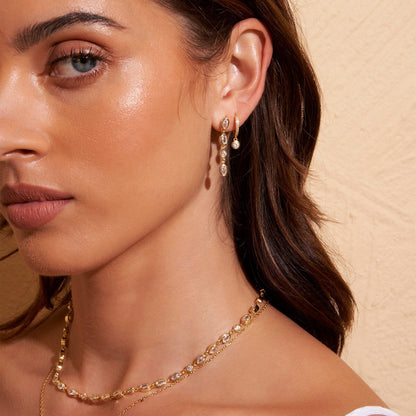 Arms of Eve - Isadora Gold Earrings Stone