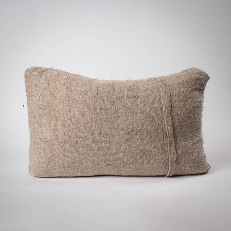 Wabi Lumbar Cushion - 100% Recycled Linen - Natural 40x60cm