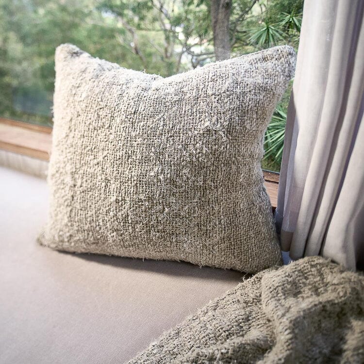 Wabi Cushion - 100% Recycled Linen - Ivory 50x50cm