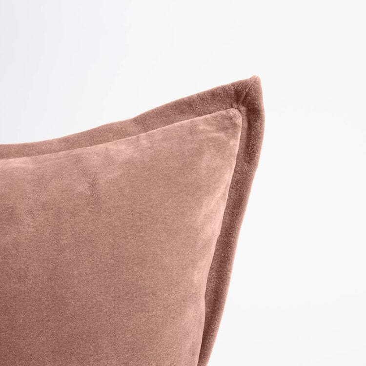 Evelyn Velvet Feathered Cushion - Clay 40x60cm